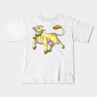 Happy Moo: Butter Cream Kids T-Shirt